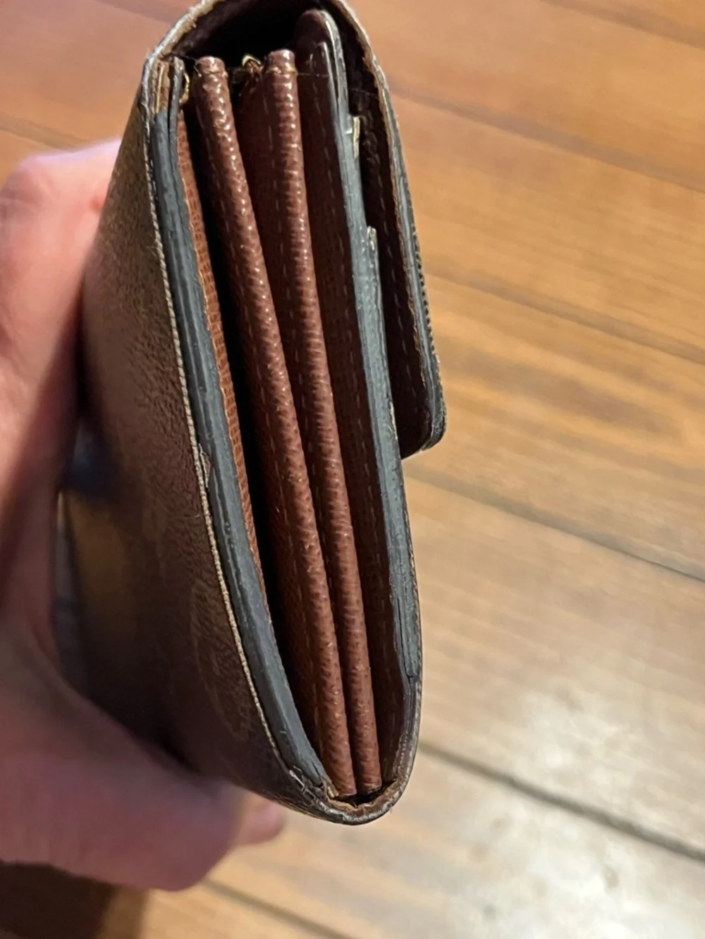 Louis Vuitton Monogram Canvas Long Wallet - Dark Brown Monogram